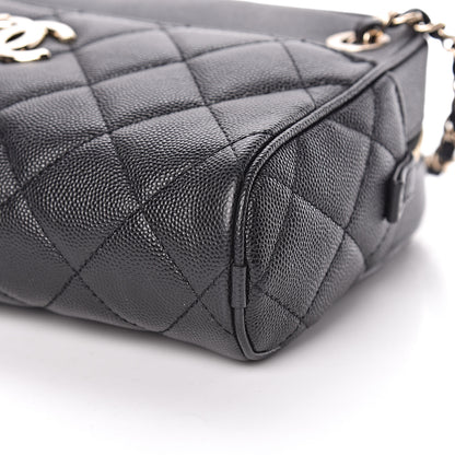 Chanel Caviar Quilted Small In & Out Camera Case Black 10 of 11