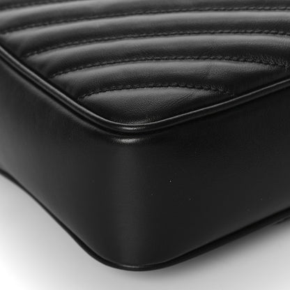 Saint Laurent Calfskin Matelasse Monogram Lou Camera Bag Black 8 of 9