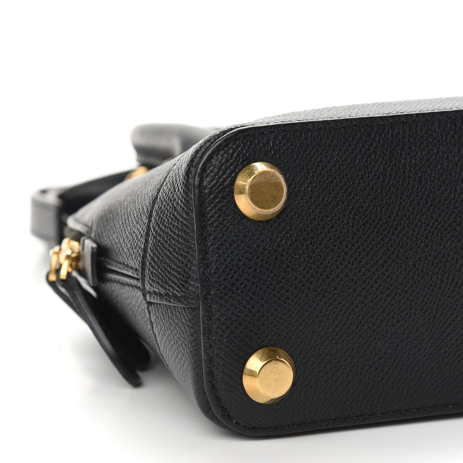 Balenciaga Signature Grained Calfskin XXS Ville Top Handle Bag Black White 9 of 10