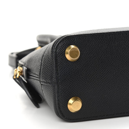 Balenciaga Signature Grained Calfskin XXS Ville Top Handle Bag Black White 9 of 10