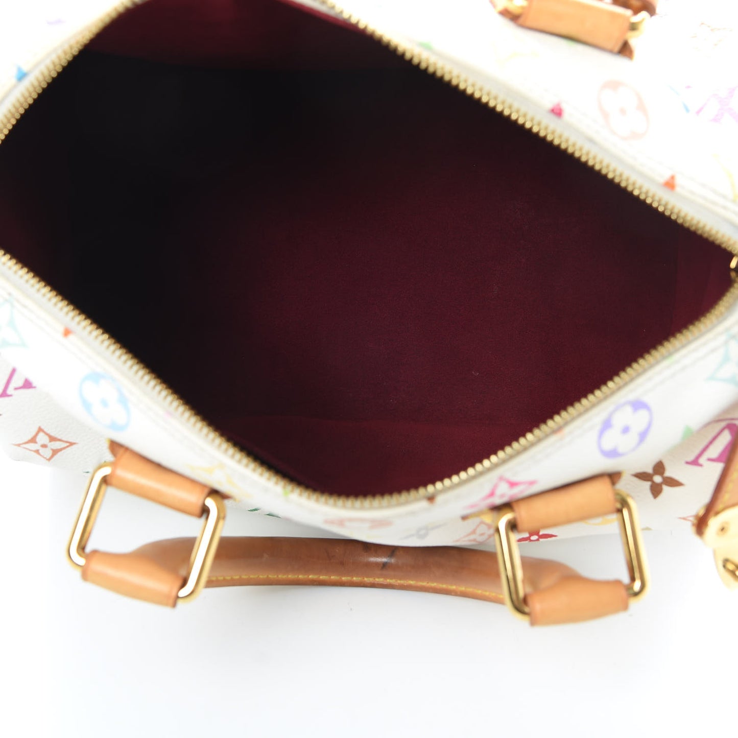 Monogram Multicolor Speedy 30 White