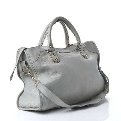 Balenciaga Chevre Gold Metallic Edge Hardware City Gris Perle 4 of 13