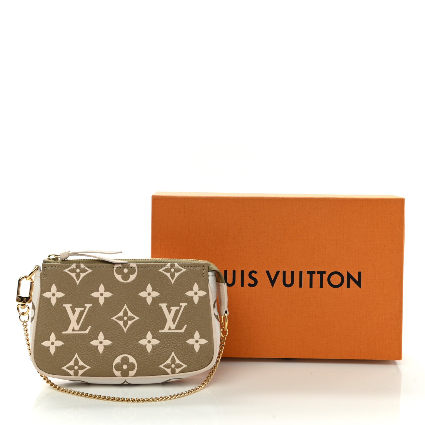 Empreinte Spring in the City Mini Pochette Accessories Kaki Beige Cream