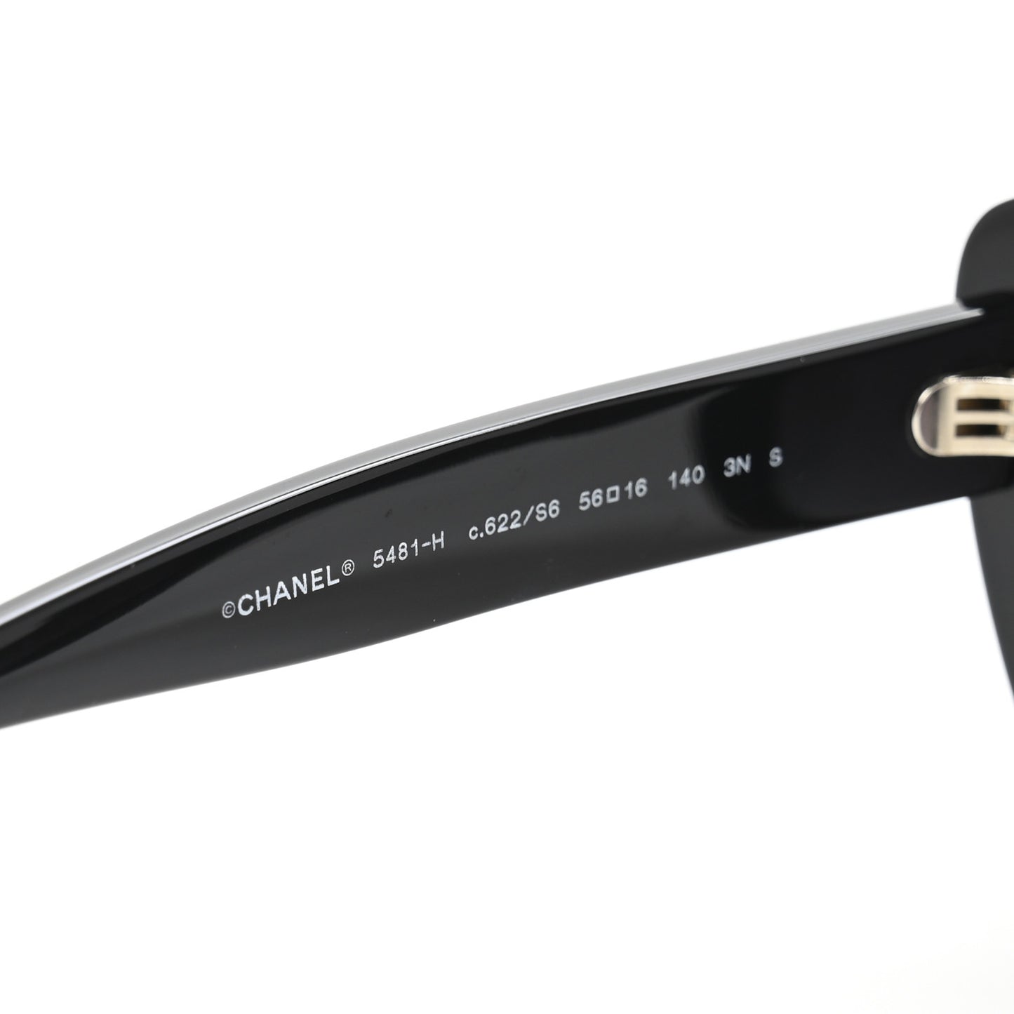 Acetate Pearl Cat Eye CC Sunglasses 5481-H Black