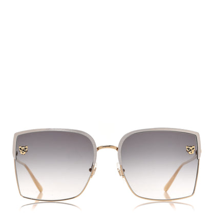 Cartier Panthere De Cartier Square Sunglasses Gold 2 of 8