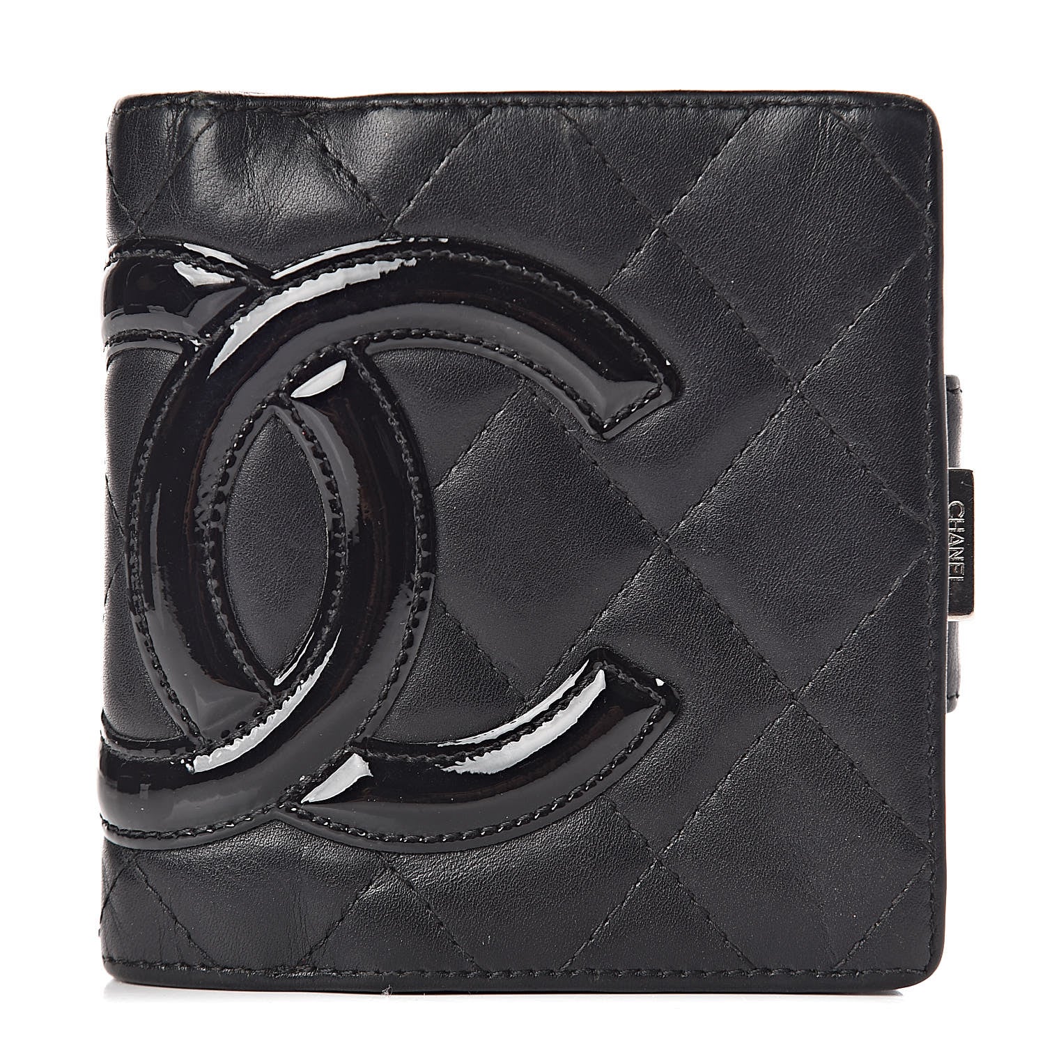 Chanel Calfskin Quilted Cambon Bi-Fold Wallet Black 1 of 18