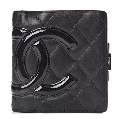 Chanel Calfskin Quilted Cambon Bi-Fold Wallet Black 1 of 18