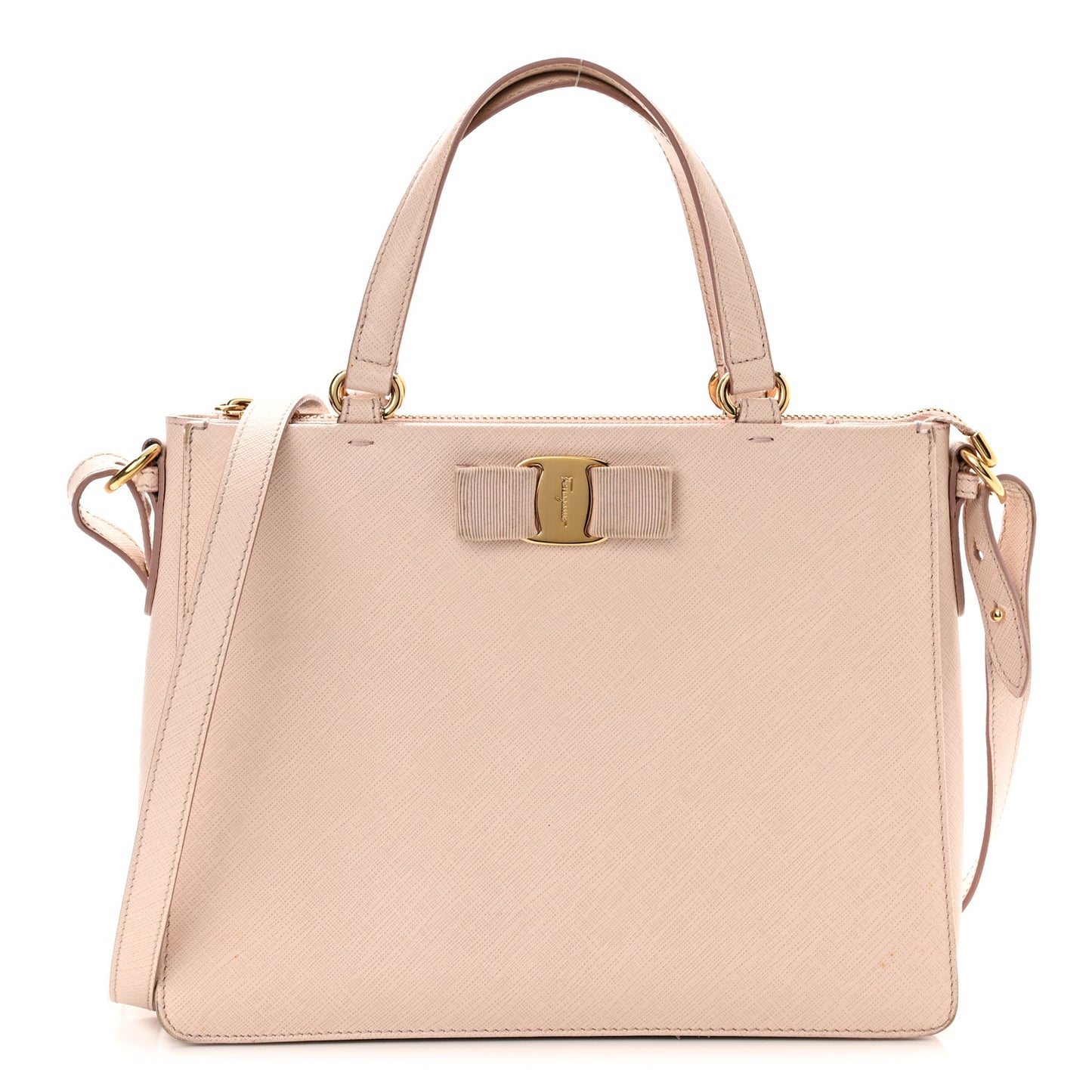 Printed Calfskin Tracy Vara Tote Macaron