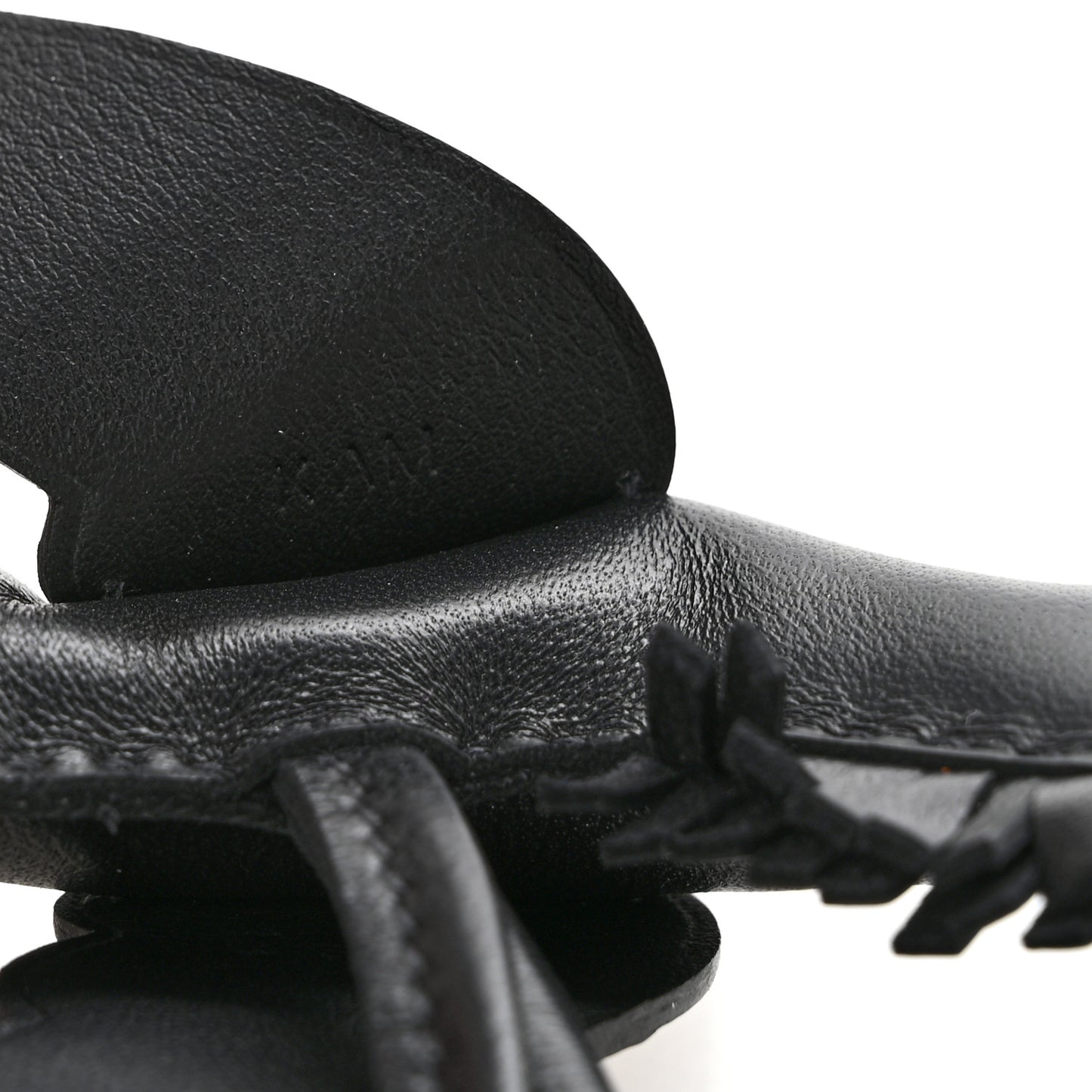 Milo Lambskin Lizard Touch Grigri Rodeo Pegase Horse Bag Charm PM So Black