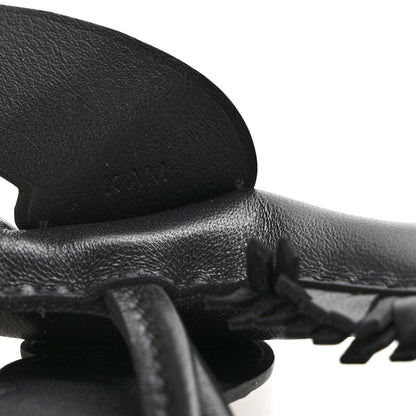 Hermes Milo Lambskin Lizard Touch Grigri Rodeo Pegase Horse Bag Charm PM So Black 4 of 5