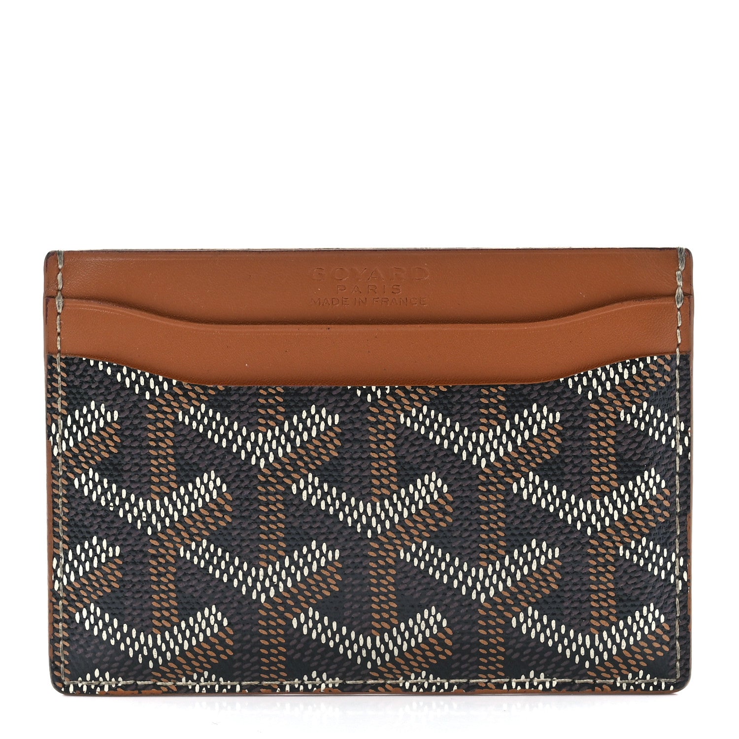 Goyard Goyardine Saint Sulpice Card Holder Black Gold 1 of 11