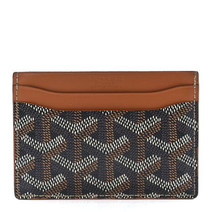 Goyard Goyardine Saint Sulpice Card Holder Black Gold 1 of 11