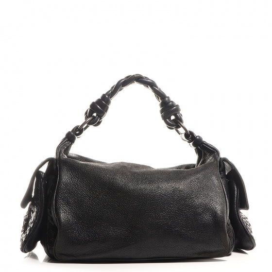Bottega Veneta Cervo Cocker Hobo Nero Black 1 of 8