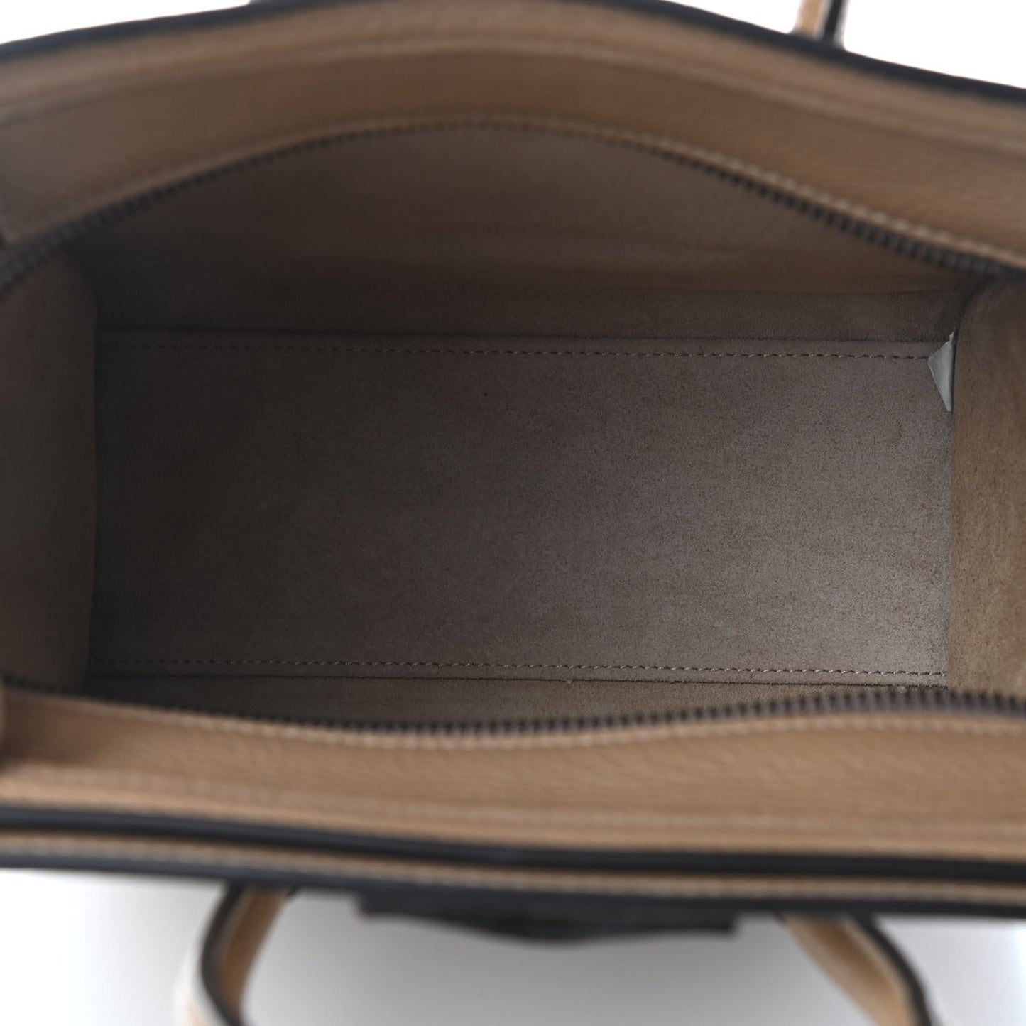 Drummed Calfskin Nano Luggage Dune