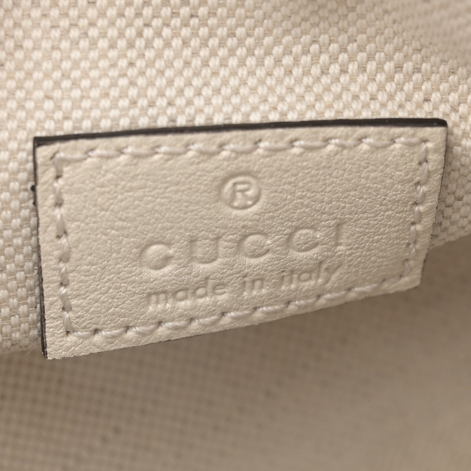 Gucci Sakai Be Green Calfskin Diagonal Stitched Mini Blondie Barrel Shoulder Bag Mystic White 6 of 9