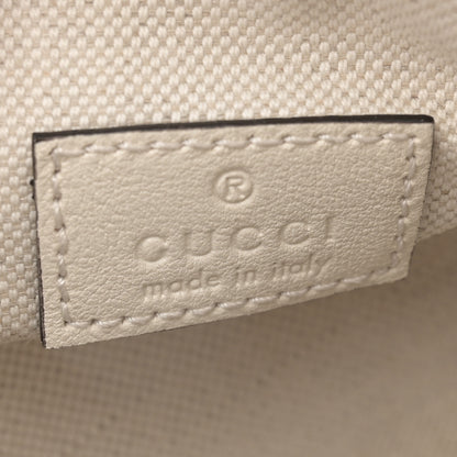 Gucci Sakai Be Green Calfskin Diagonal Stitched Mini Blondie Barrel Shoulder Bag Mystic White 6 of 9