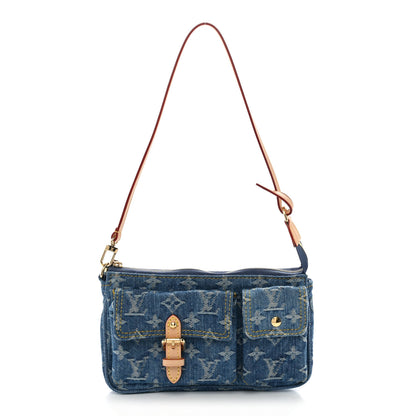 Louis Vuitton Monogram Pochette Accessories Cargo  Blue Denim 1 of 10