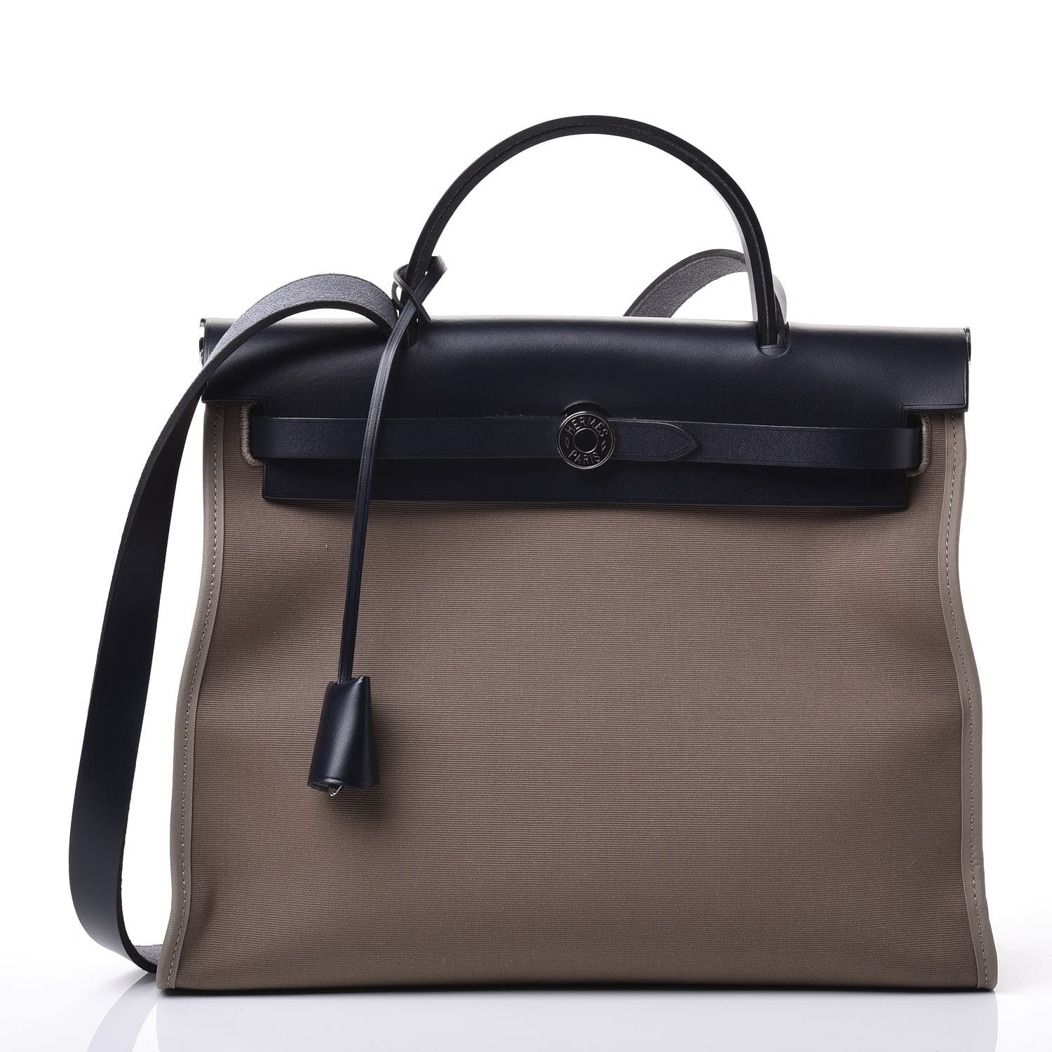 Hermes Vache Hunter Toile Herbag Zip 31 PM Etoupe Ebene 2 of 13