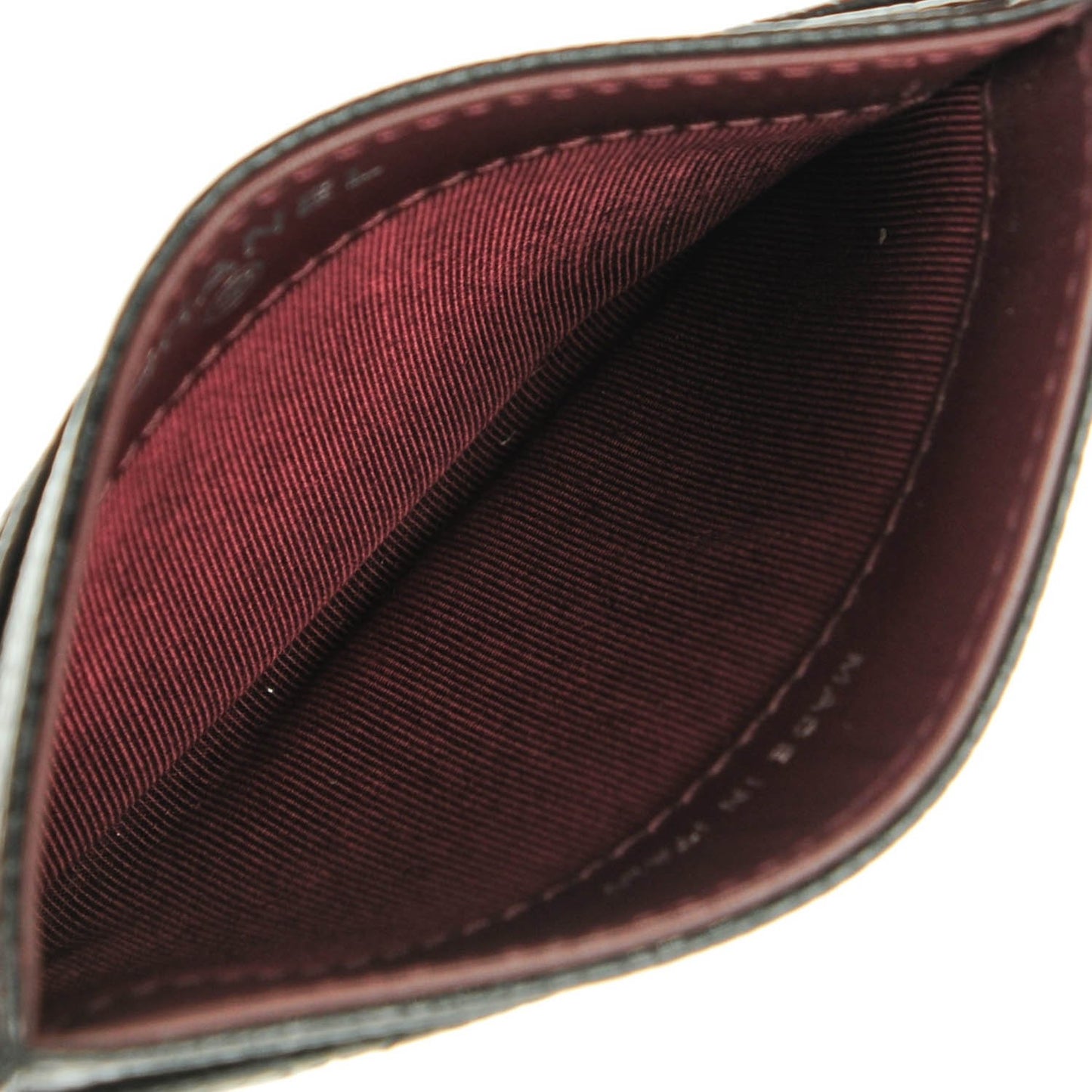 Caviar Quilted Card Holder Black