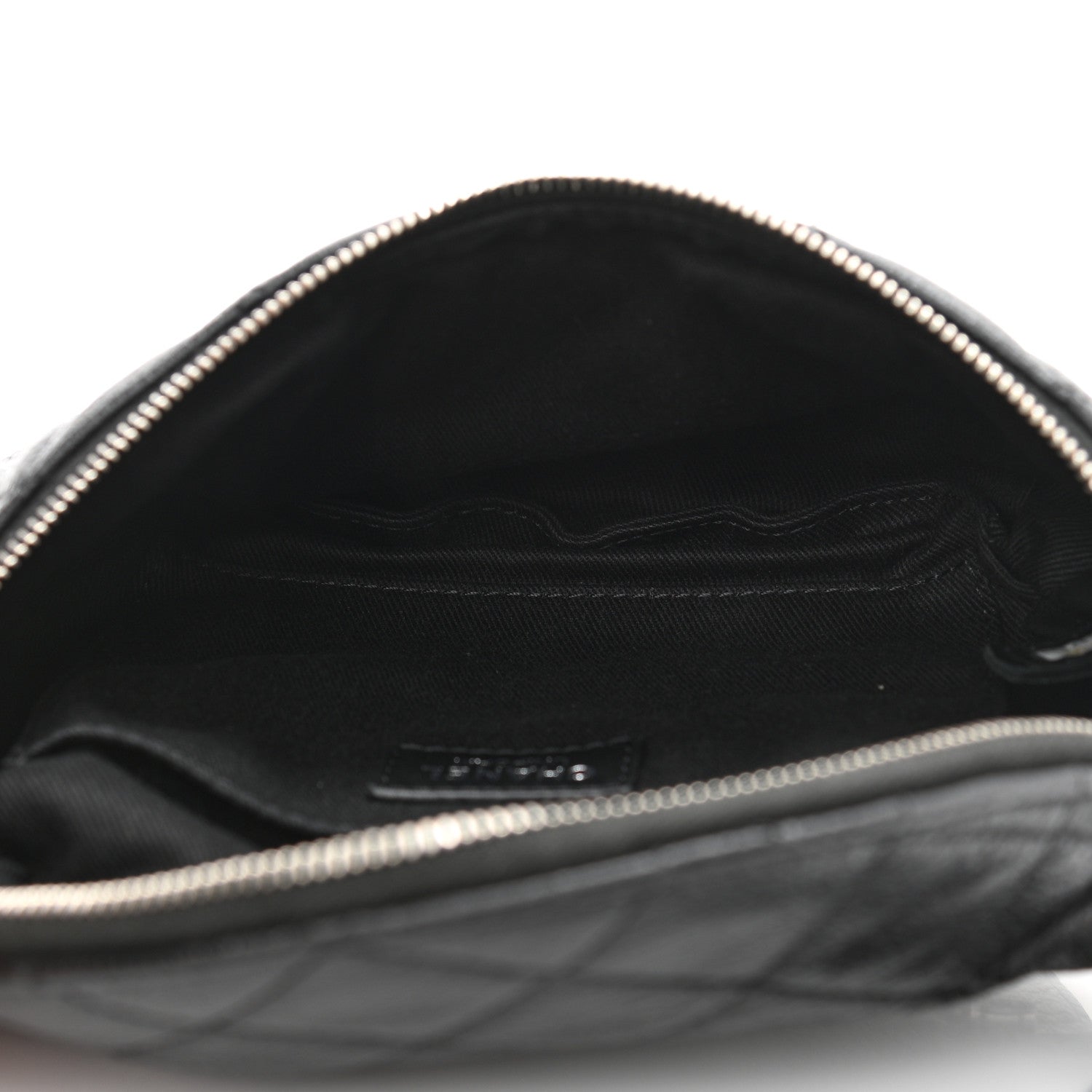 Chanel Grained Calfskin Quilted Waist Belt Bag Black 5 of 10