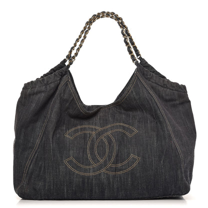 Chanel Denim XL Coco Cabas Tote Blue 1 of 8