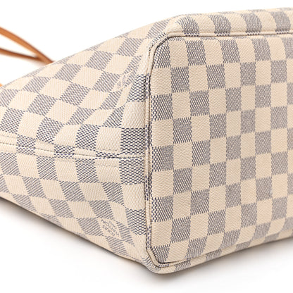 Louis Vuitton Damier Azur Neo Neverfull MM Rose Ballerine 10 of 21