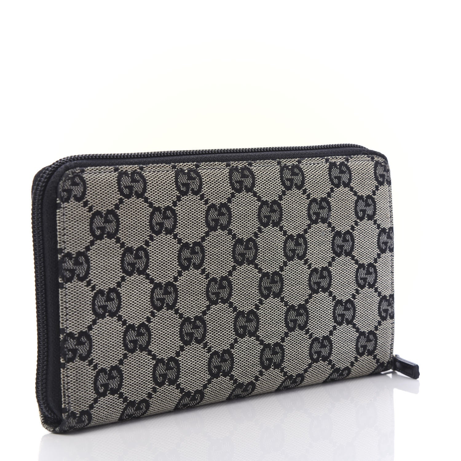 Gucci Monogram Zip Around Organizer Wallet Black 3 of 10