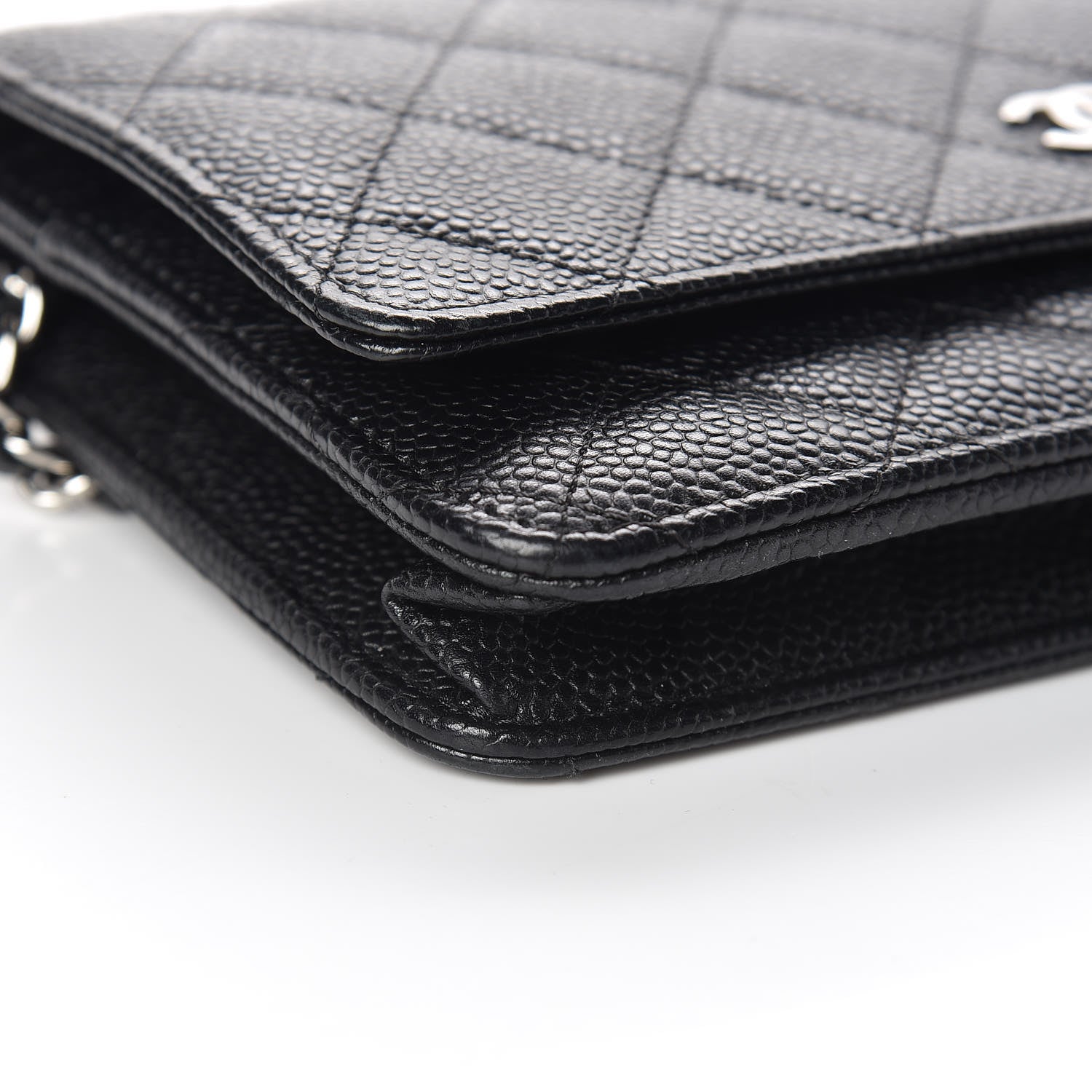 Chanel Caviar Quilted Wallet On Chain WOC Black 5 of 12