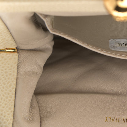 Chanel Caviar Quilted Frame Evening Bag Beige 10 of 14