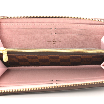 Louis Vuitton Damier Ebene Clemence Wallet Rose Ballerine 4 of 6