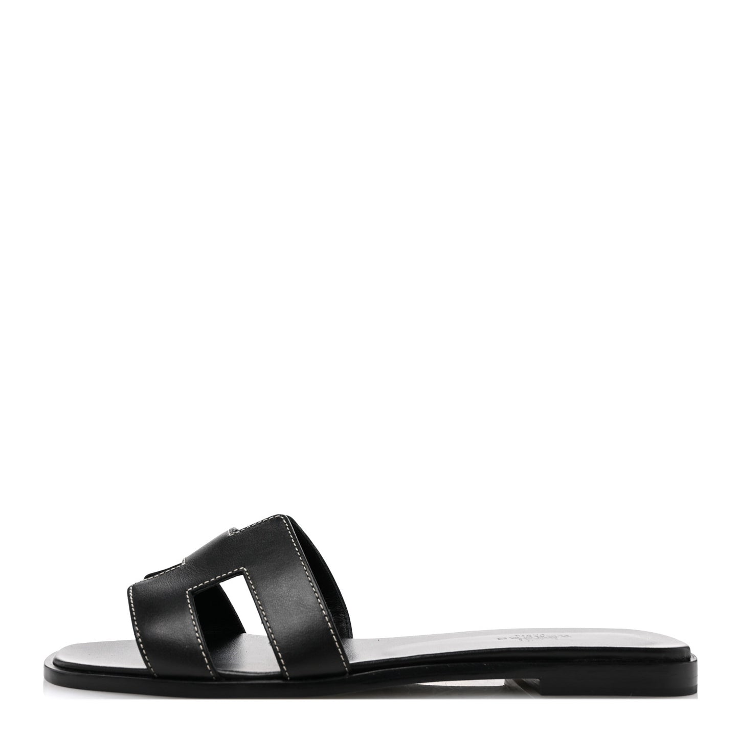 Box Calfskin Oran Sandals 40 Black