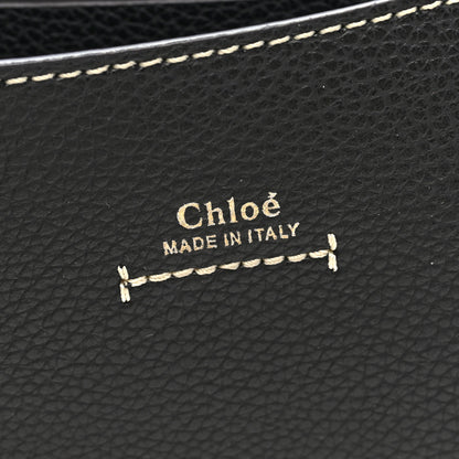 Chloe Grained Calfskin Small Darryl Saddle Crossbody Bag Black 6 of 9