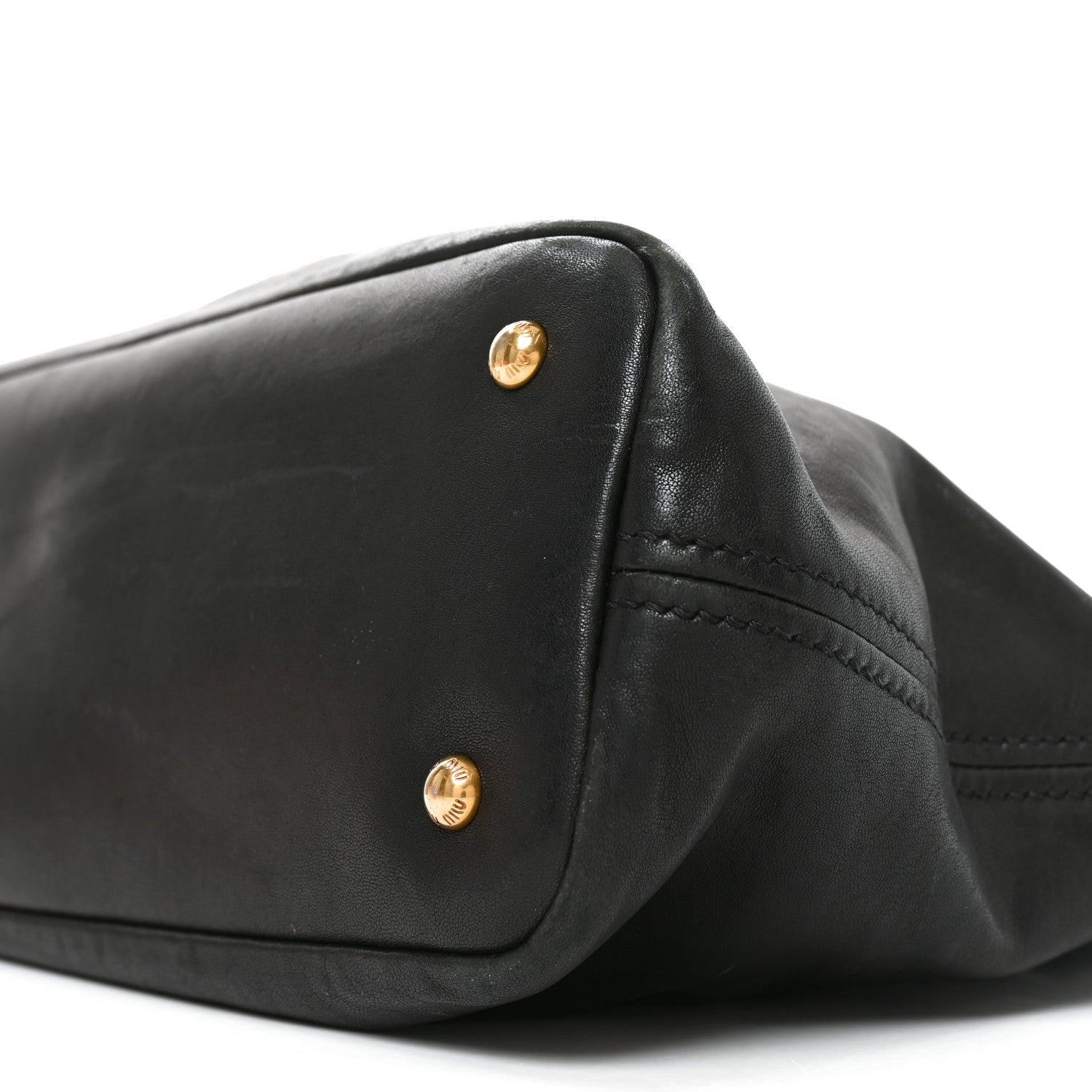 Miu Miu Nappa Medium Aventure Bag Black 10 of 10