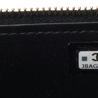 Chanel Lambskin Quilted Small Top Handle Vanity Case With Chain Black 7 of 12