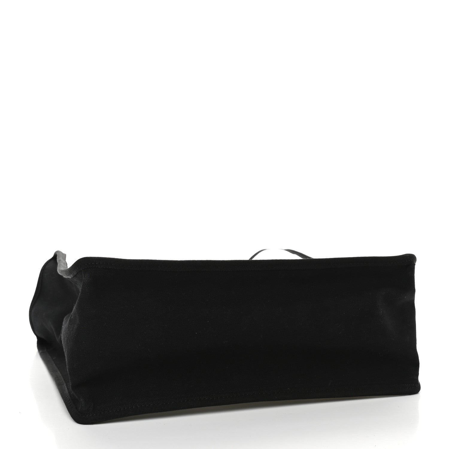 Chanel Canvas Calfskin Let's Demonstrate Small Tote White Black 4 of 9