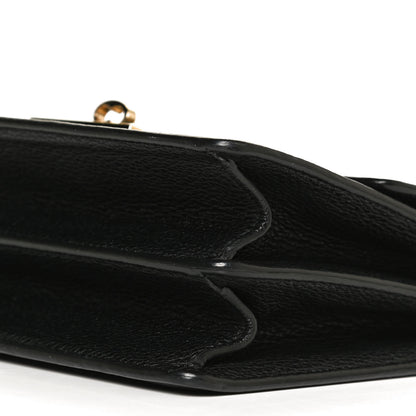 Dolce & Gabbana Grained Calfskin Rosalia Shoulder Bag Black 9 of 11