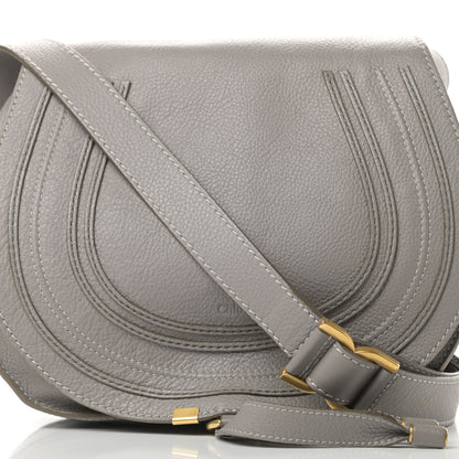 Chloe Calfskin Medium Marcie Round Crossbody Bag Cashmere Grey 9 of 15