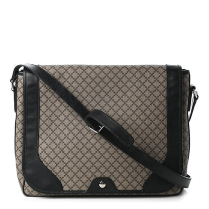 Gucci Diamante Large Flap Messenger Bag Beige Black 1 of 11