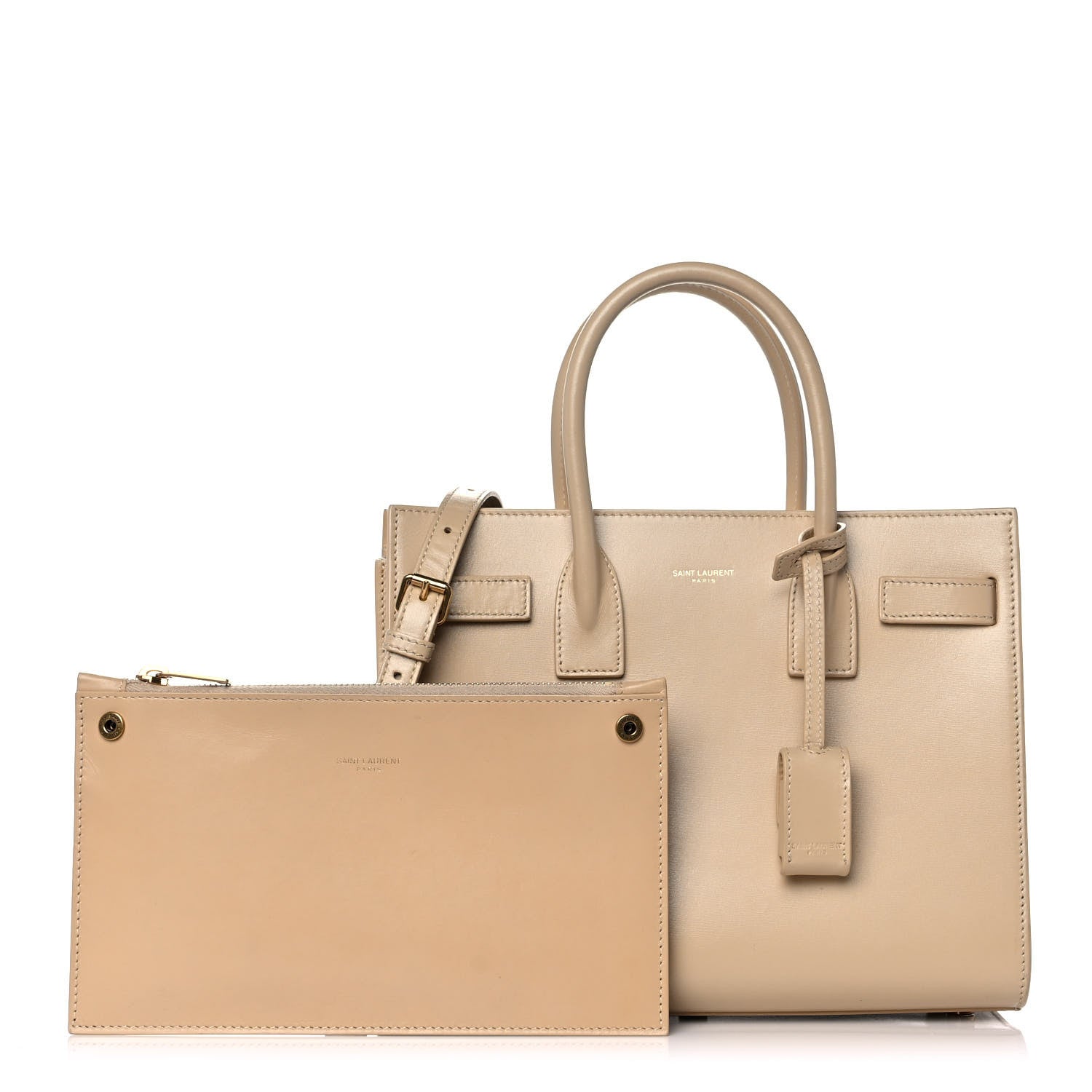 Saint Laurent Calfskin Baby Sac de Jour Dark Beige 1 of 11