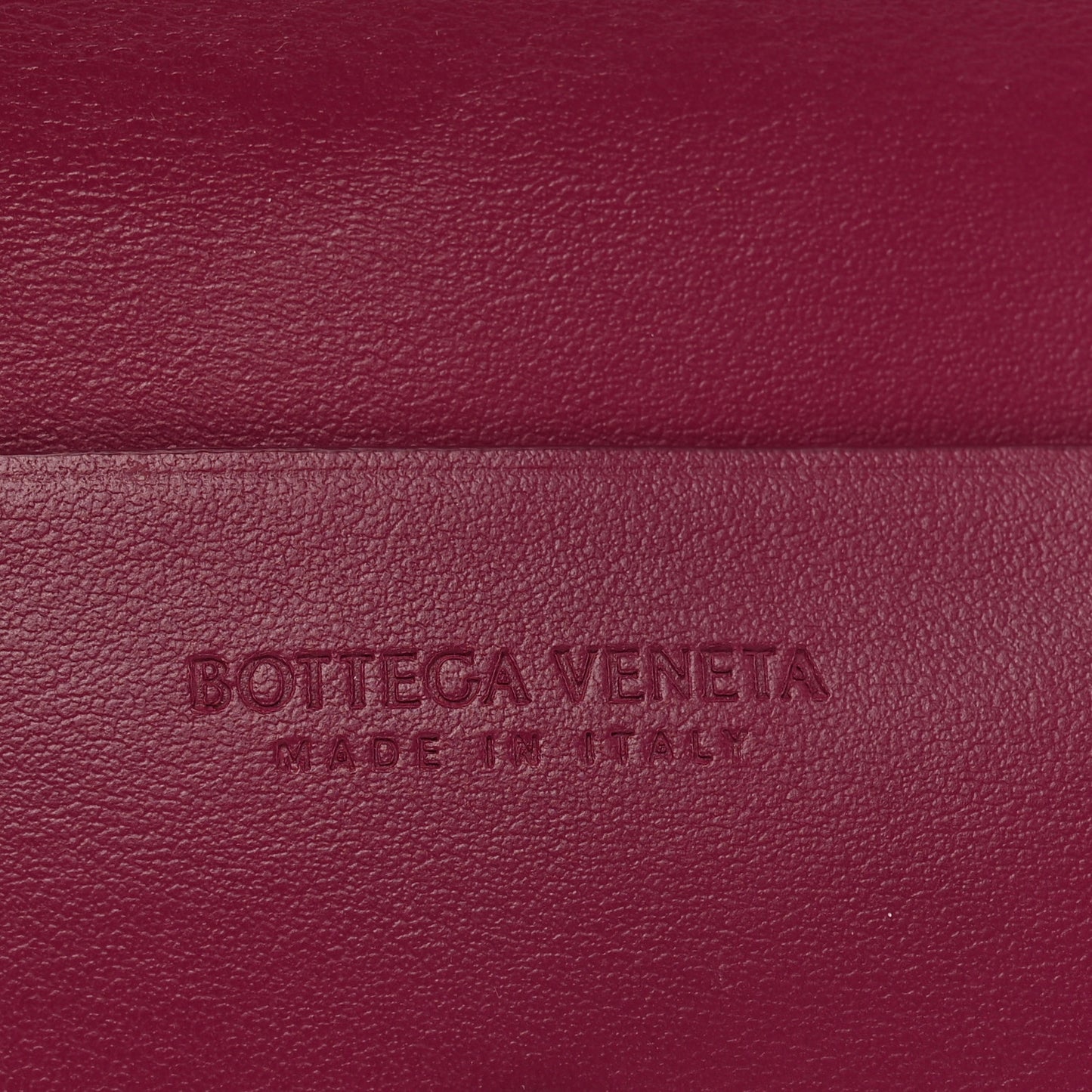 Nappa Intrecciato Trifold Wallet Cinnabar