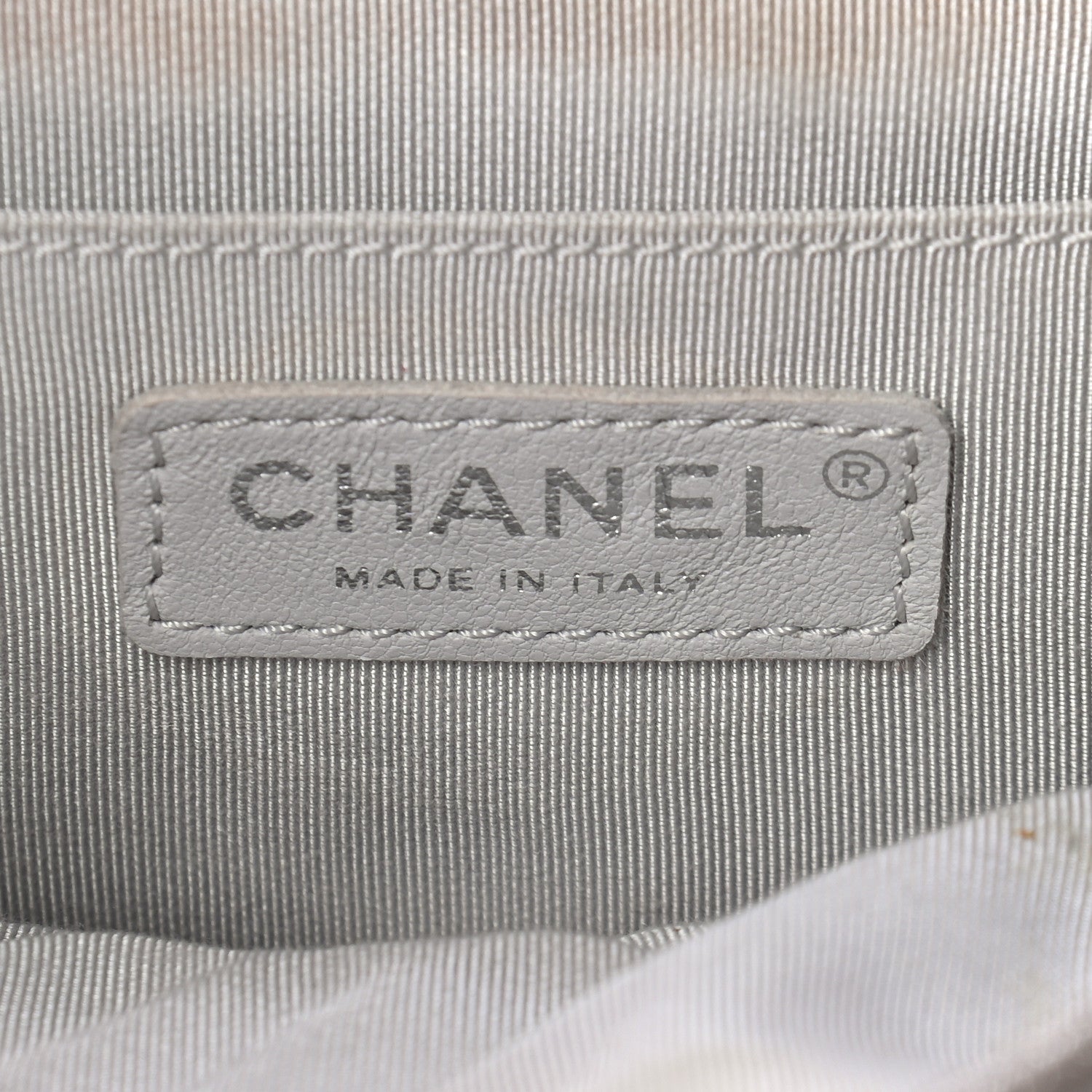 Chanel Metallic Calfskin Chevron Quilted Urban Spirit Backpack Silver 6 of 9