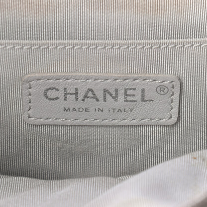 Chanel Metallic Calfskin Chevron Quilted Urban Spirit Backpack Silver 6 of 9