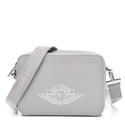 Christian Dior X AIR JORDAN Grained Calfskin Crossbody Grey 1 of 11