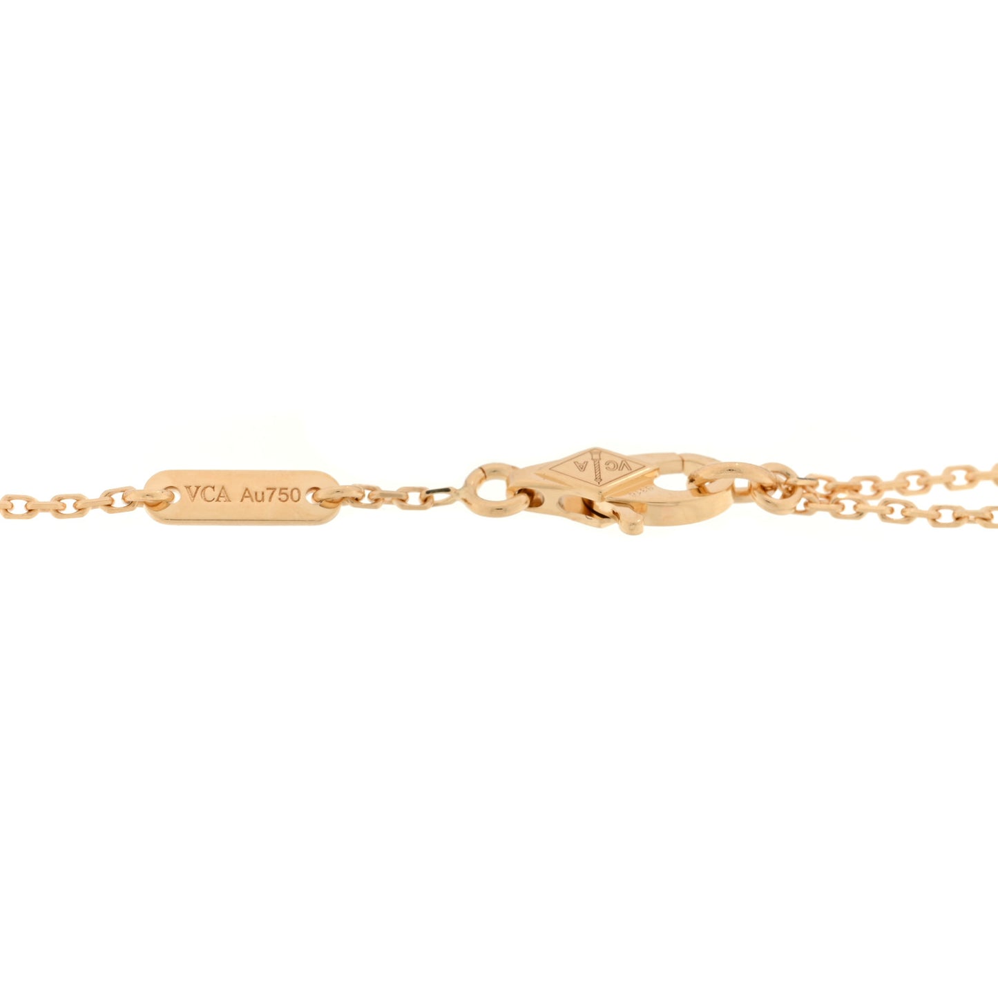 18K Yellow Gold Mother of Pearl Sweet Alhambra Bracelet