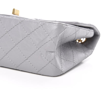 Chanel Aged Calfskin Quilted 2.55 Reissue Mini Flap Grey 10 of 11
