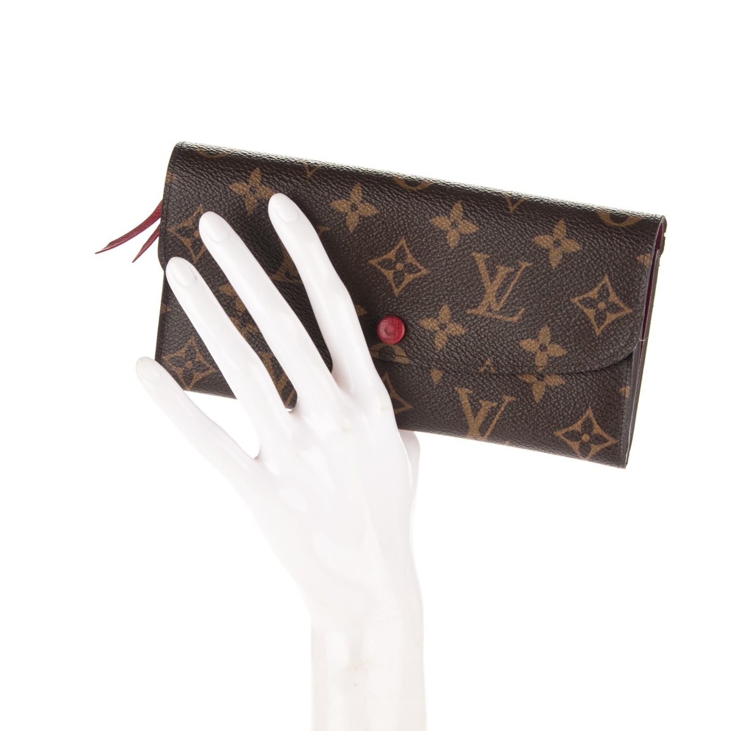 Monogram Emilie Wallet Red