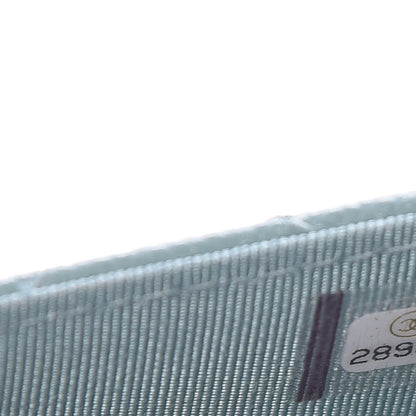 Chanel Caviar Quilted Flap Card Holder Wallet Light Blue 8 of 9