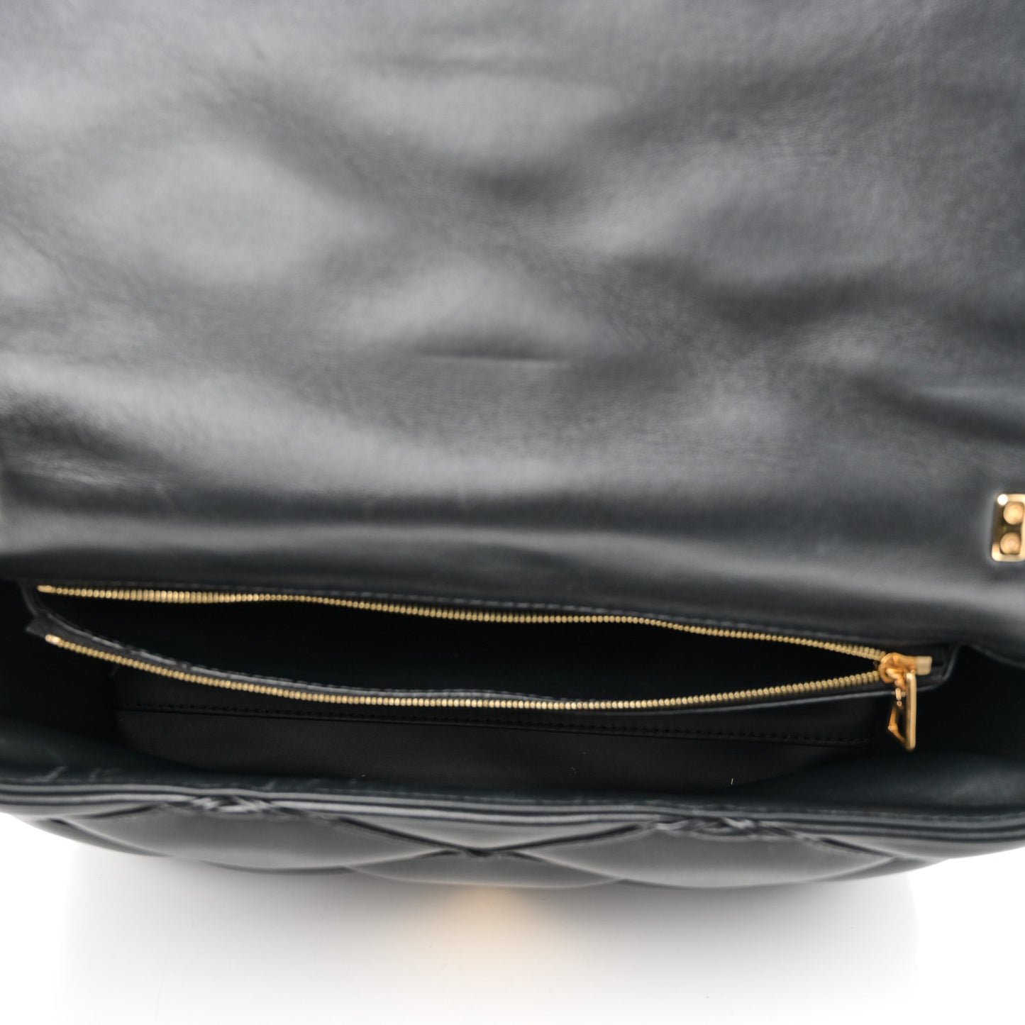 Lambskin Malletage Top Handle GO-14 GM Black