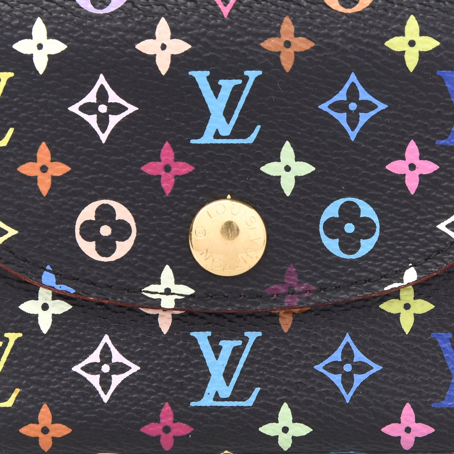 Louis Vuitton Monogram Multicolor Business Card Holder Black Grenade 8 of 8