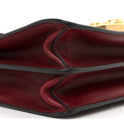Prada Antic Soft Padlock Shoulder Bag Granato 9 of 10
